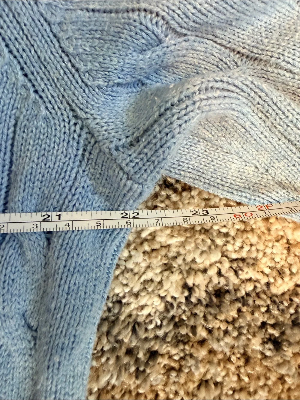 Nautica Men’s Light Blue Cotton Cable Knit Crewneck Coastal Sweater Small